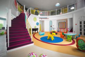 幼儿园建筑效果图 幼儿园楼梯设计效果图