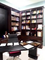 欧式风格办公室书柜装饰装修效果图片