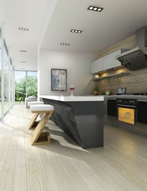 120平米开放式厨房 厨房吧台装修效果图