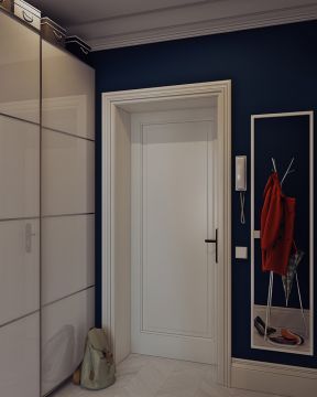 30平米一居室简约 白色门装修效果图片