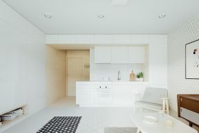 30平米一居室简约 开放式厨房装修设计