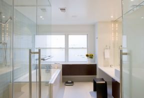 超现代家装浴室玻璃门图片