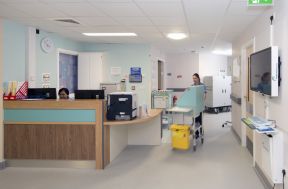 医院装修设计效果图 医院护士站效果图