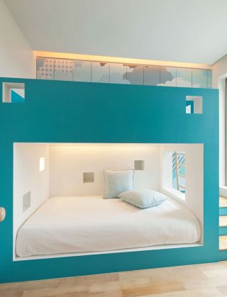 超现代家装儿童房高低床装修效果图片
