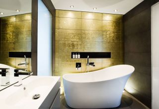 超现代家装浴室按摩浴缸装修效果图片