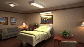 医院卧室室内背景图片 中式装修风格元素
