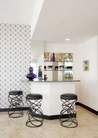 室内设计现代简约风格吧凳装修效果图片
