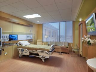 现代医院卧室室内床头背景墙图片大全