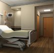 现代医院深褐色木地板装修效果图片