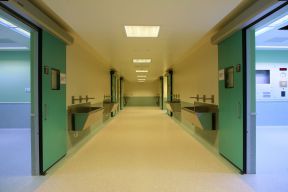 医院装修设计图 走廊装修效果图片