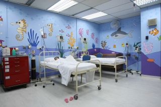 现代儿童医院病房装修背景效果图片