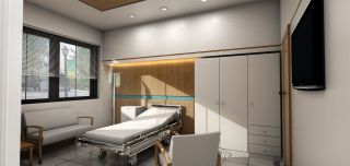 现代病房医院装修效果图