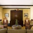 50平米小户型客厅布艺沙发装修设计效果图片