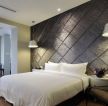 现代宾馆客房床头背景墙装修效果图片
