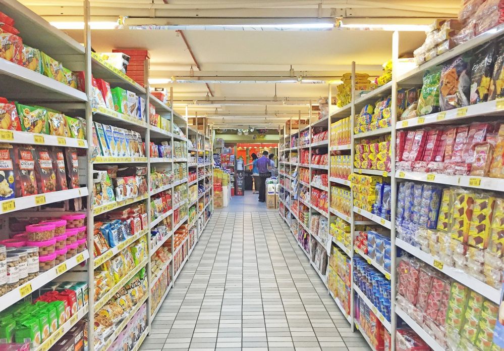 大型超市货架装修设计效果图