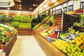 时尚蔬菜超市室内装修效果图