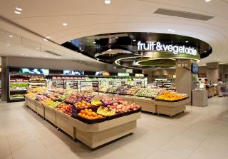 现代蔬菜超市装修效果图图片