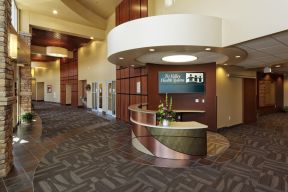 医院大厅走廊效果图 地板装修效果图片