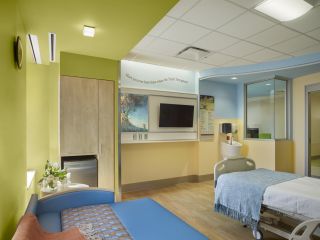 医院室内电视墙设计装修效果图