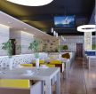 2023小型茶餐厅马赛克墙面装修效果图片