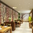 2023温馨小型茶餐厅墙面装饰装修效果图片