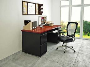 家庭办公室装修 现代简约风格图 