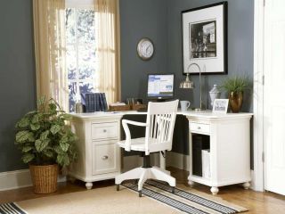 现代简约风格小型家庭办公室装修图