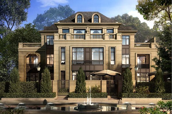 高档私密生活空间 个性的叠拼别墅_别墅设计_装信通网