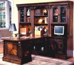 美式古典风格办公室书柜效果