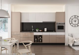 2023简约现代风格小面积厨房装修效果图片