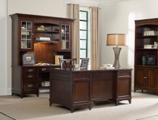 现代简约美式风格办公室书柜设计