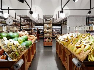 超市货架装饰设计效果图片