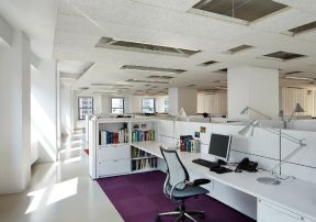 简约办公室装修风格 小办公室吊顶图片
