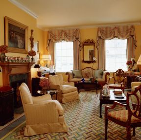 客厅沙发颜色 美式田园混搭风格装修图片