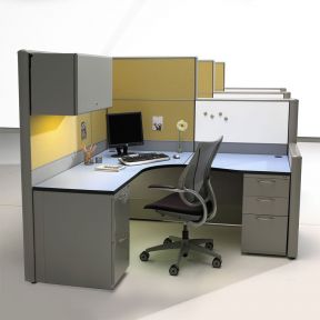 专业办公室隔断 转角电脑桌