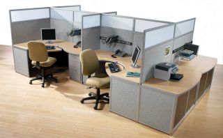 办公室办公桌椅专业隔断装修效果图片