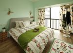 美式女生卧室风格双人床装修效果图片