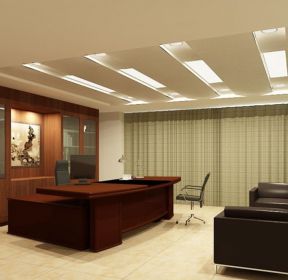 总经理办公室天花吊顶装修效果图-每日推荐