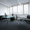黑白风格玻璃办公室设计装修效果图片