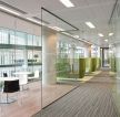 玻璃办公室走廊设计装修效果图片