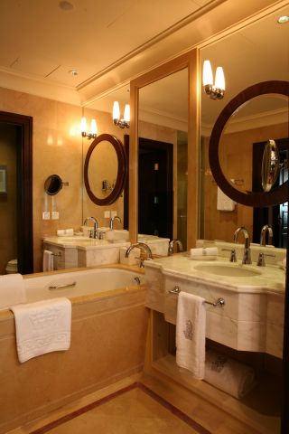 五星级酒店浴室镜子装修效果图片