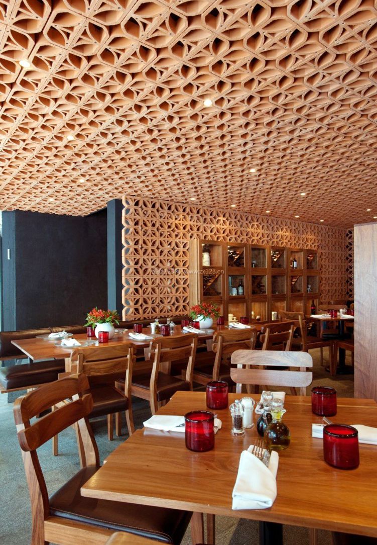 餐厅棚顶造型效果图图片