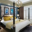 2023中式家居卧室双人床装修效果图片