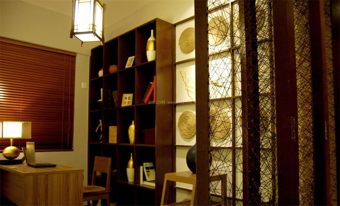 东南亚风格家庭书房布置装修图