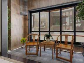 中式风格元素家庭休闲区装修效果图片