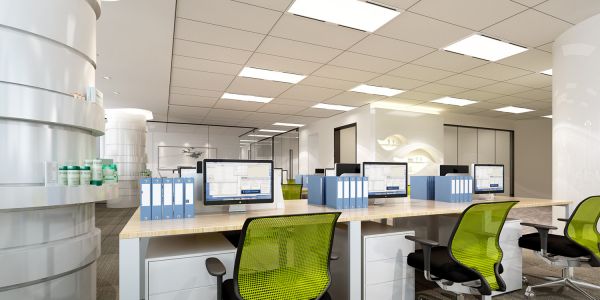 白云区诺雅集团办公室500平米小户型现代风格