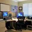 小型办公室装潢电脑桌装修效果图片2023