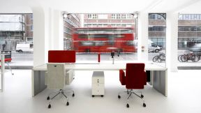 现代办公室布置效果图 室内设计