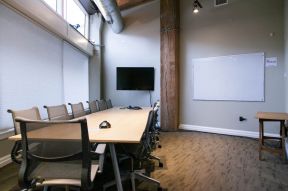 小型办公室装潢效果图 办公会议室装修效果图