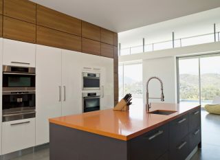 2023现代风格别墅厨房壁柜装修效果图